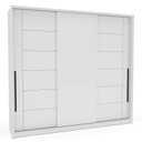 Ver imagem 4 de Guarda Roupa Casal 220cm com 3 Portas de Correr e 4 Gavetas 240846 Lisboa Politorno Móveis