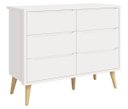 Ver imagem 4 de Jogo de Quarto para Bebê Théo New Branco Fosco com Natural - Reller