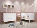 Ver imagem 1 de Jogo de Quarto para Bebê Théo New Branco Fosco com Natural - Reller