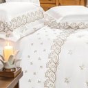 Ver imagem 2 de Jogo de Cama King Size Andorra 400 Fios 4 Peças Branco