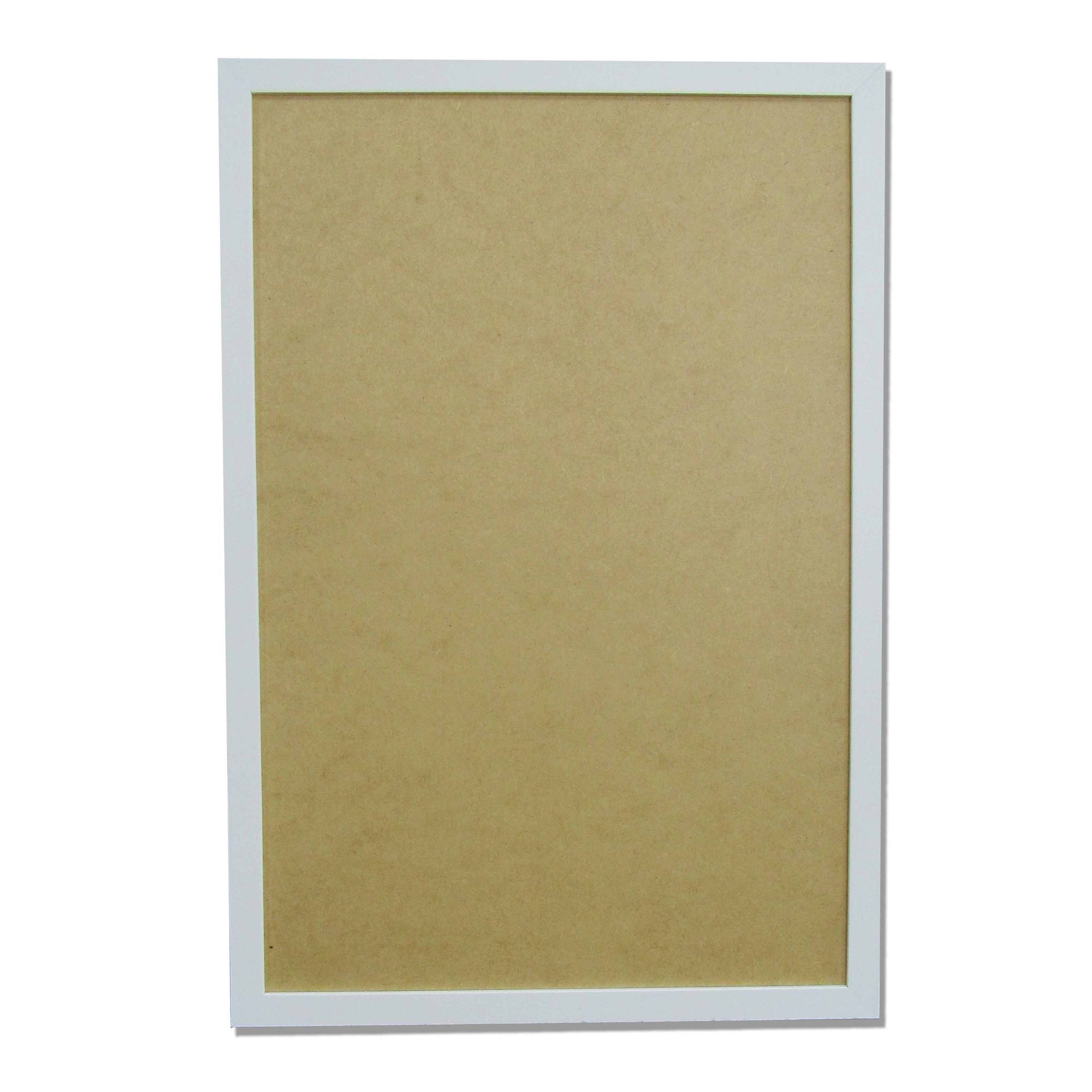 Moldura Quadro A4 21x30cm Diploma Certificado Foto sem Vidro Empório do Adesivo Moldura Branca 10 Un