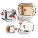 Ver imagem 2 de Kit Organizadores Herméticos 4 Peças – Potes com Vedação, Dispenser e Porta-grãos