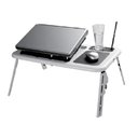 Ver imagem 3 de Mesa para Notebook Retrátil com Cooler Duplo e Base com Porta Copos