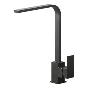 Torneira Cozinha Gourmet Slim Inox Preto C/ Monocomando