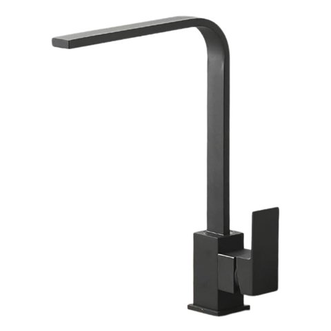 Torneira Cozinha Gourmet Slim Inox Preto C/ Monocomando