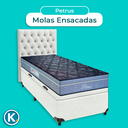 Ver imagem 4 de Cama + Bau Blindado e Colchão Molas Ensacadas Solteiro - Petrus Paropas + Cabeceira