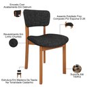 Ver imagem 6 de Kit 04 Cadeiras para Sala de Jantar Cozinha Living Estofada Dara L02 Linho Chumbo - Lyam Decor