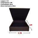 Ver imagem 3 de Cama Baú com Colchão Molas Ensacadas 1,10 X 1,88