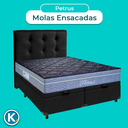 Ver imagem 4 de Kit Cabeceira + Cama Box Bau + Colchão Queen Molas Ensacadas Petrus Paropas