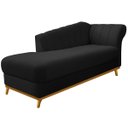 Ver imagem 6 de Kit Diva Recamier Vanessa 185cm Lado Esquerdo e 01 Poltrona Laura Suede Adj Decor Preto