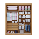 Ver imagem 2 de Guarda Roupa Mdf Atenas Ripado 2 Portas Espelho Cinamomo