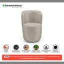 Ver imagem 3 de Poltrona Orgânica Decorativa Living Molly Veludo Bege - Desk Design