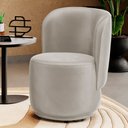 Ver imagem 2 de Poltrona Orgânica Decorativa Living Molly Veludo Bege - Desk Design