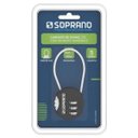 Ver imagem 2 de Cadeado de Zamac Segredo Numérico Preto Z35 Soprano