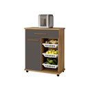 Ver imagem 1 de Armário de Cozinha com Fruteira Goiânia Arte Móveis:cinamomo/grafite