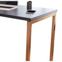 Ver imagem 2 de Mesa para Escritório Compacta Preto com Cobre - Moveisaqui