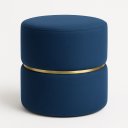 Ver imagem 3 de Kit Puff Cinta no Meio Decorativa Azul Linho