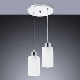 Pendente/luminária Track em Vidro Leitoso 02 Lâmpadas E27 Startec - 3