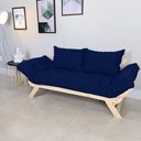 Ver imagem 1 de Sofá Japão Futon Acquablock Azul Royal em Madeira Maciça
