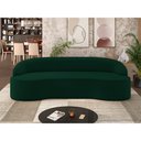 Ver imagem 2 de Sofá 4 Lugares Curvo Sala de Estar Living Lótus D02 Veludo Verde Musgo 260 cm C-303 - Lyam Decor