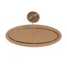 Lustre Pendente Oval em Madeira 75 Cm - 4 Luzes - Freijó - 3