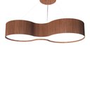 Ver imagem 1 de Lustre Pendente Madeira Violão 70cm 4 Luzes - Imbuia