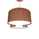 Ver imagem 3 de Lustre Pendente Madeira Violão 70cm 4 Luzes - Imbuia