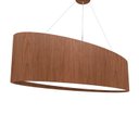 Ver imagem 1 de Lustre Pendente Madeira Oval 75 cm  - 4 luzes - Imbuia