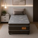 Ver imagem 4 de Colchão Solteirão Sr Life Silver Molas Ensacadas Espuma D26 96x203x27cm Marrom