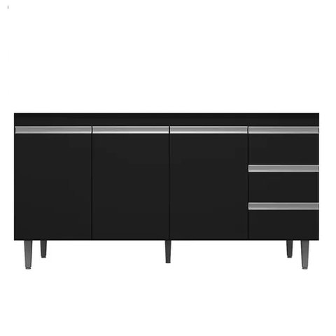 Balcão de Pia 3 Portas e 3 Gavetas S/ Tampo 160 Cm - Moveis Leartam
