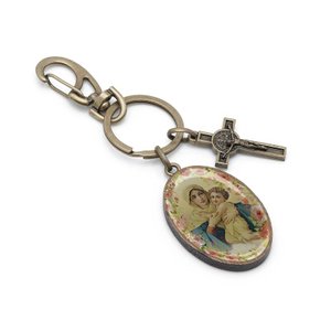 Chaveiro Medalha Mãe Rainha de Schoenstatt com Mosquetão Fornecedor 1 F1-ct14-150-2