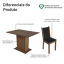Ver imagem 4 de Conjunto Sala de Jantar Mesa Tampo de Vidro 4 Cadeiras Madesa