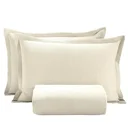 Ver imagem 1 de Kit Colcha Queen Döhler Piquet Unicolor Bege