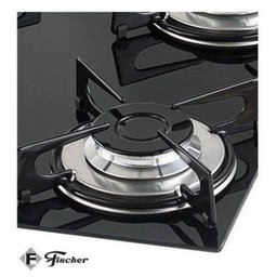 Fogão Cooktop Fisher 5 Bocas À Gás Mesa de Vidro Preto Bivolt - 3