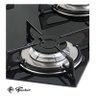 Fogão Cooktop Fisher 5 Bocas À Gás Mesa de Vidro Preto Bivolt - 4