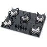Fogão Cooktop Fisher 5 Bocas À Gás Mesa de Vidro Preto Bivolt - 1
