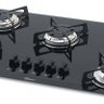 Fogão Cooktop Fisher 5 Bocas À Gás Mesa de Vidro Preto Bivolt - 2