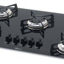 Ver imagem 2 de Fogão Cooktop Fisher 5 Bocas À Gás Mesa de Vidro Preto Bivolt