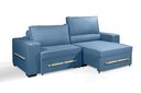 Ver imagem 2 de Sofá Retrátil e Reclinável 2.30m Estilo Estofados - Chayene com Softgel D33 Linho "azul"