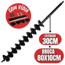 Ver imagem 2 de Broca para Perfurador de Solo 80x10cm com Espiral Duplo