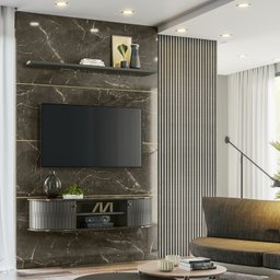 Painel Bancada Piso Teto 244x154cm TV 65 MT7151 Jade Oliva MDT - 10 Painel Bancada Piso Teto 244x154cm TV 65 MT7151 Jade Oliva MDT - 10