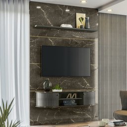 Painel Bancada Piso Teto 244x154cm TV 65 MT7151 Jade Oliva MDT - 3 Painel Bancada Piso Teto 244x154cm TV 65 MT7151 Jade Oliva MDT - 3