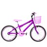 Bicicleta Infantil Feminina Aro 20 Aero Cor Violeta e Rosa - 2