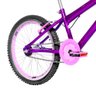 Bicicleta Infantil Feminina Aro 20 Aero Cor Violeta e Rosa - 6