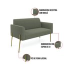 Ver imagem 3 de Sofá 2 Lugares Namoradeira Pé Ferro Dourado Marisa Bouclê D03 - D’Rossi