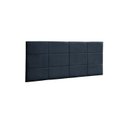 Ver imagem 1 de Cabeceira Painel Raissa 100 cm Suede Azul Marinho
