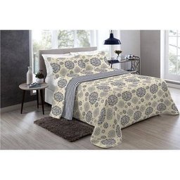 Kit Enxoval Queen 7 Peças 170 Fios | Guerreiro - Henna - 1