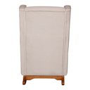 Ver imagem 7 de Poltrona de Amamentação e Descanso Renata com Base Balanço e Puff Veludo Bege - Desk Design