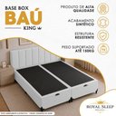 Ver imagem 3 de Cama Box com Baú King Bipartido Royal Sleep Sintético Branco