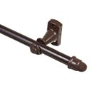 Ver imagem 3 de Suporte de Teto Para Varão de Cortina Alumíno - O Par - Cromado - 19 mm